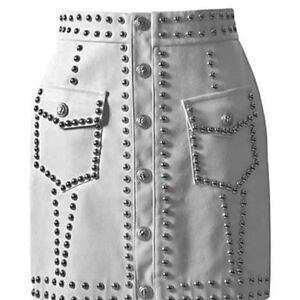 [z crave] faux leather studded mini skirt BNWT #1